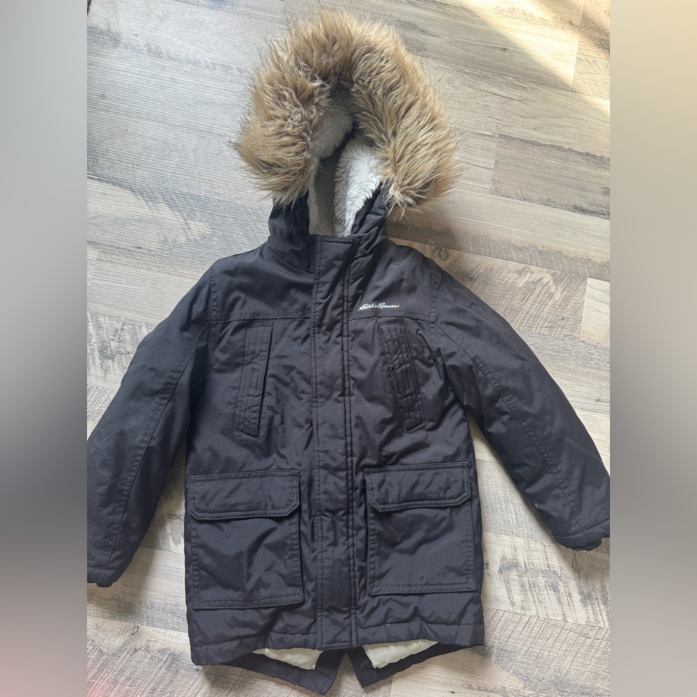 Eddie Bauer Black Superior Down Parka